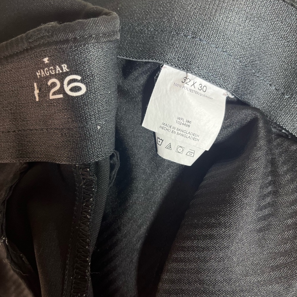 Haggar Classic Black Trousers